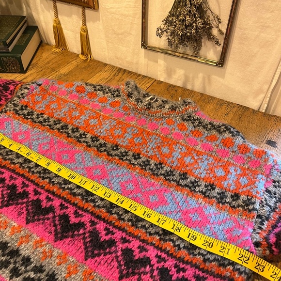 💖 ZARA – Colorful Jacquard Knit Sweater – Size S/M - Picture 10 of 11